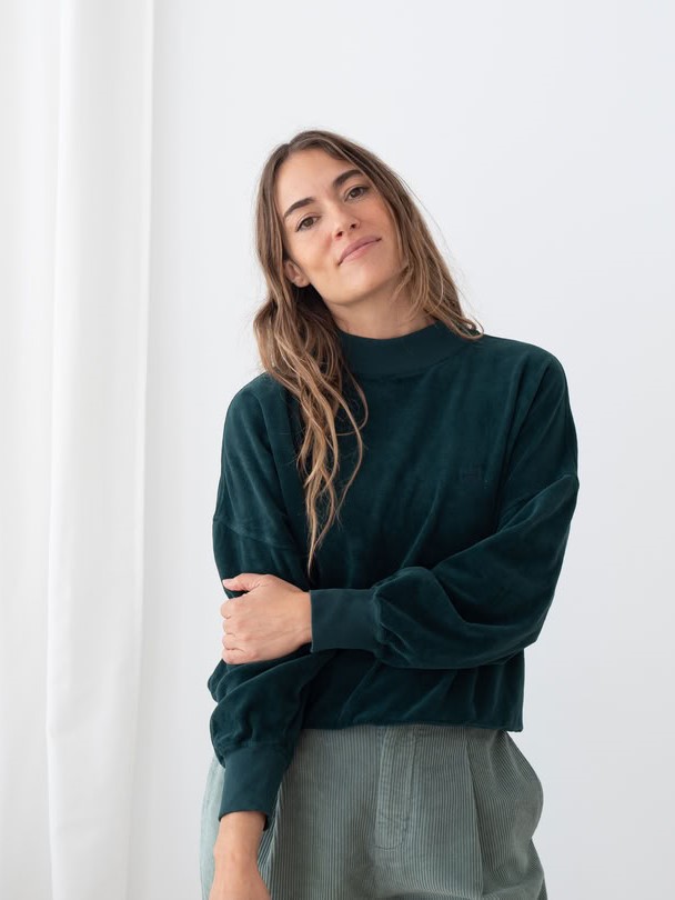 Sweater Binz dark green von TWOTHIRDS