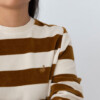 Sweater Hawi gold brown stripes von TWOTHIRDS