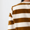 Sweater Hawi gold brown stripes von TWOTHIRDS