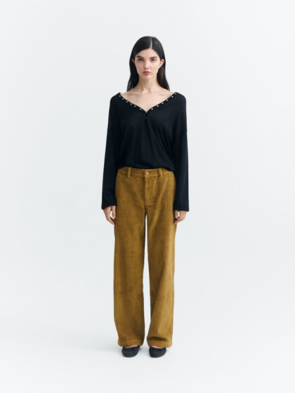 Hose Serena Corduroy brown von Thinking MU