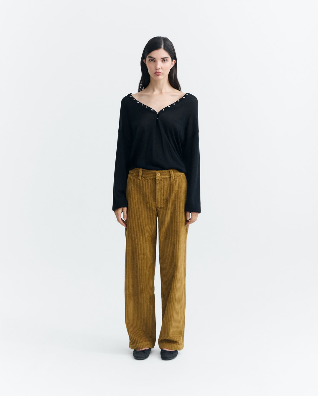 Hose Serena Corduroy brown von Thinking MU