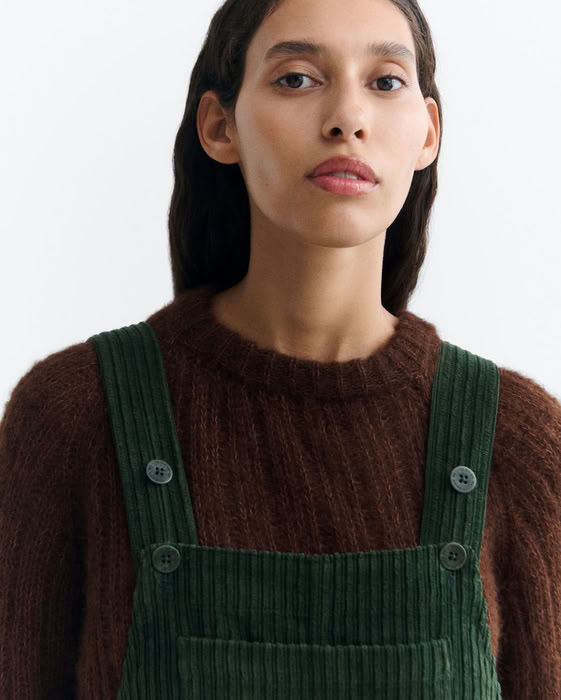 Jumpsuit Luz Corduroy green von Thinking MU Jumpsuit Luz Corduroy green von Thinking MU