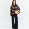 Longsleeve Emily R Rex Yarned Dyed multicolor von Thinking MU