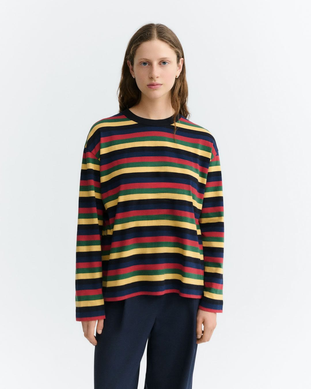 Longsleeve Emily R Rex Yarned Dyed multicolor von Thinking MU