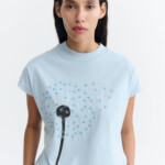T-Shirt Dandelion Volta blue von Thinking MU