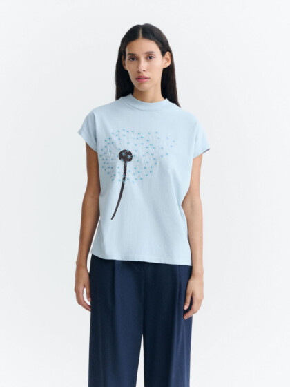 T-Shirt Dandelion Volta blue von Thinking MU