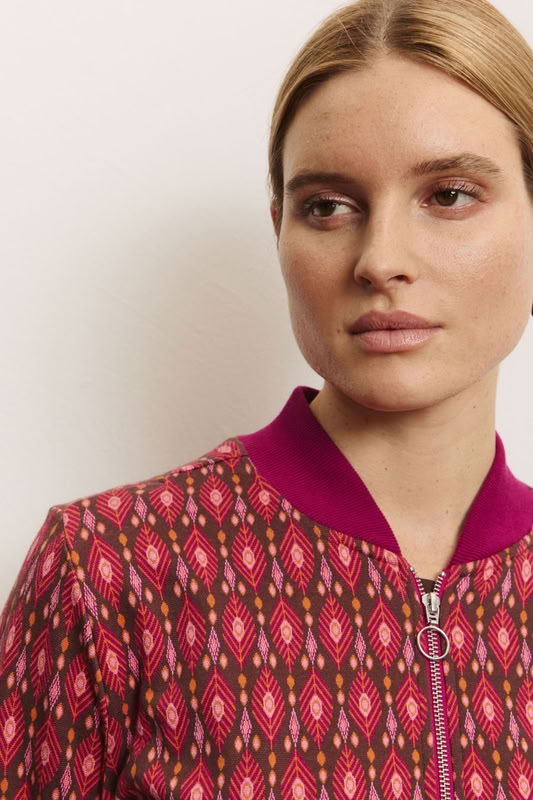 Blouson-Jacke Bimbaa raspberry leaves von Tranquillo Blouson-Jacke Bimbaa raspberry leaves von Tranquillo