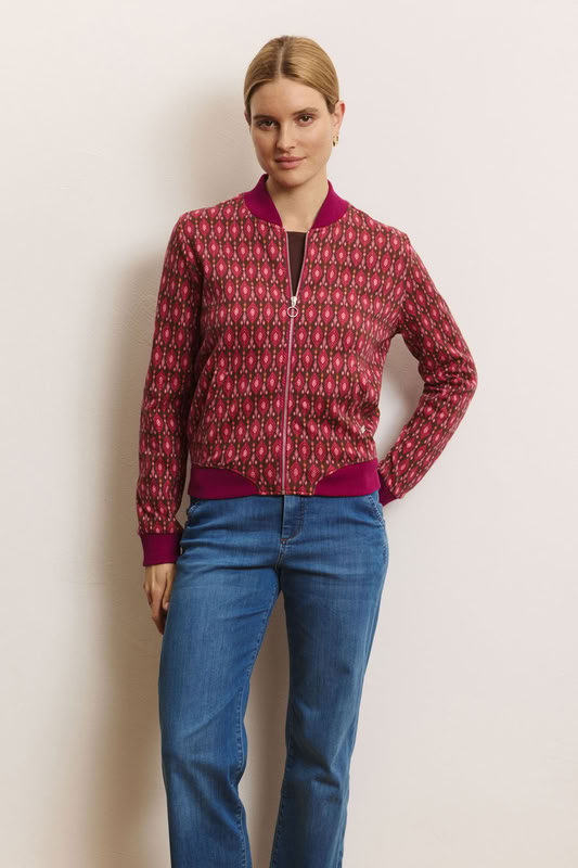 Blouson-Jacke Bimbaa raspberry leaves von Tranquillo Blouson-Jacke Bimbaa raspberry leaves von Tranquillo