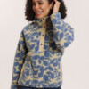 Fleece-Schlupfjacke Jorgaa blue botanics von Tranquillo