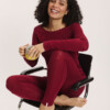 Longsleeve Noemiee tibetan red von Tranquillo