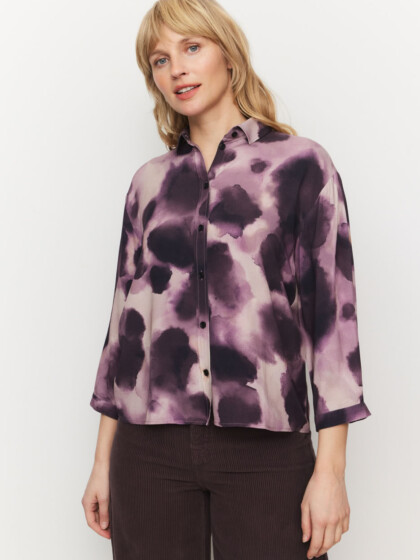 Bluse Cypress Waterdrop dark grape von recolution Bluse Cypress Waterdrop dark grape von recolution