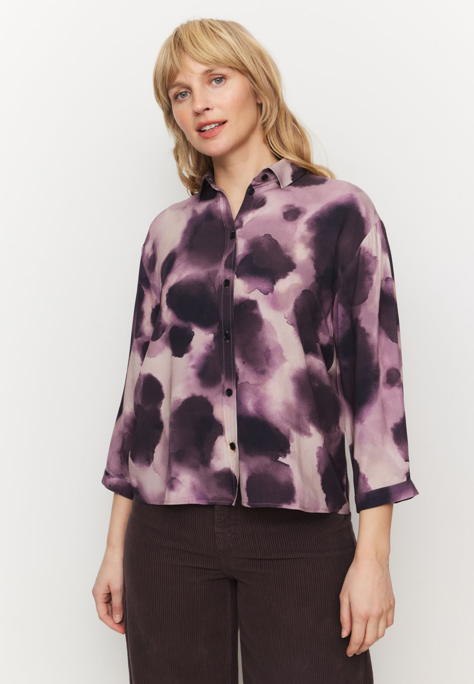 Bluse Cypress Waterdrop dark grape von recolution Bluse Cypress Waterdrop dark grape von recolution