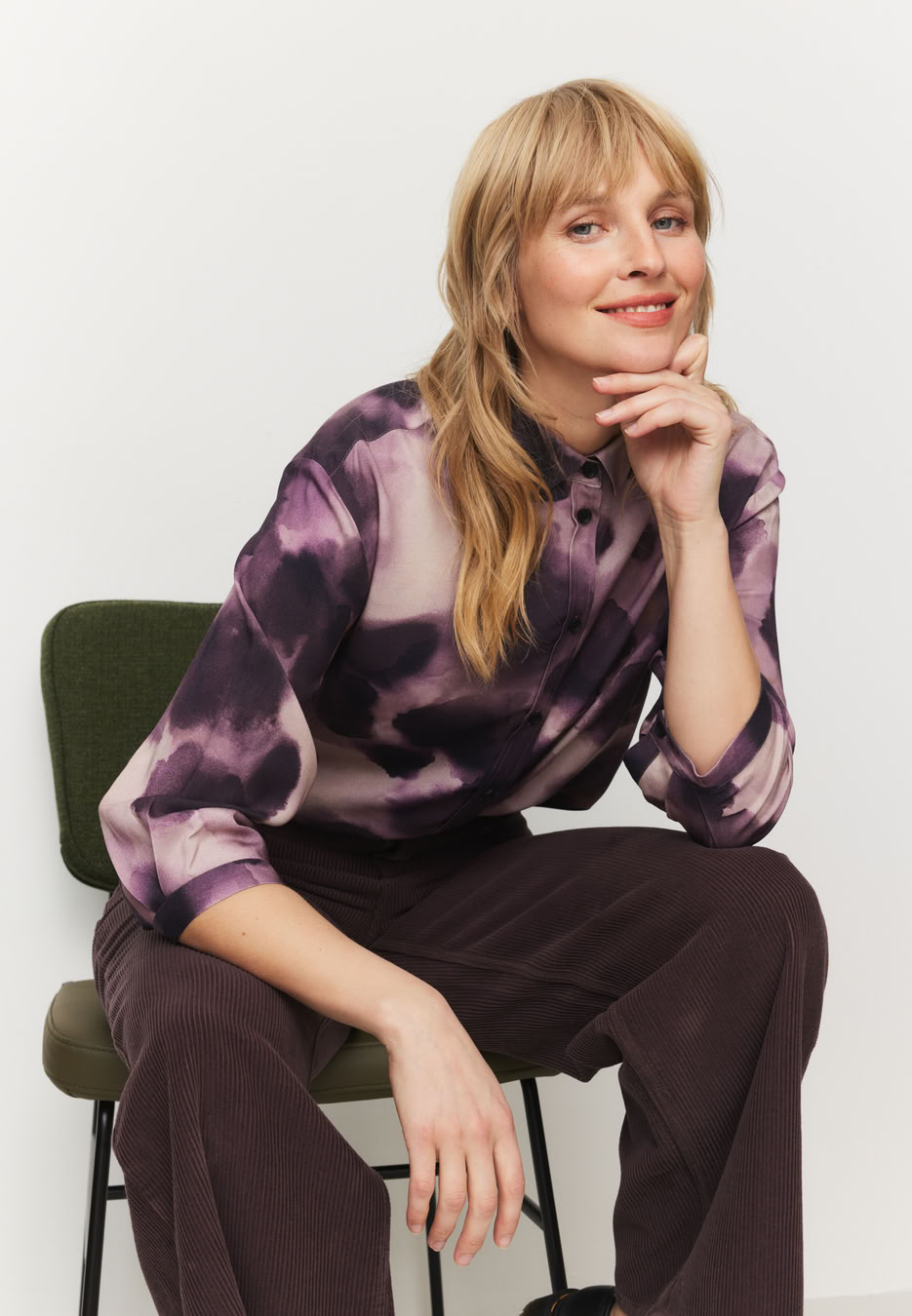 Bluse Cypress Waterdrop dark grape von recolution Bluse Cypress Waterdrop dark grape von recolution