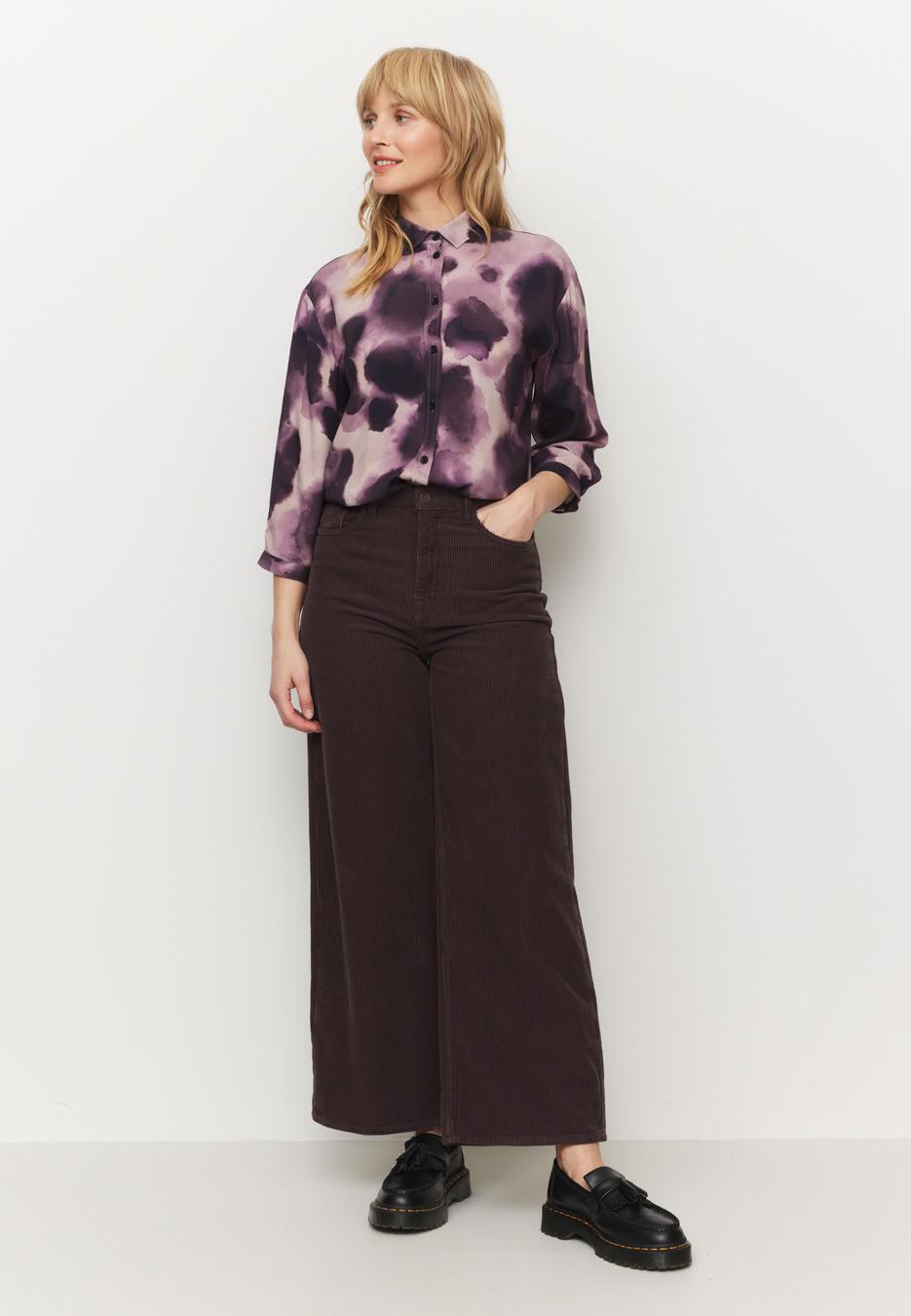 Bluse Cypress Waterdrop dark grape von recolution Bluse Cypress Waterdrop dark grape von recolution
