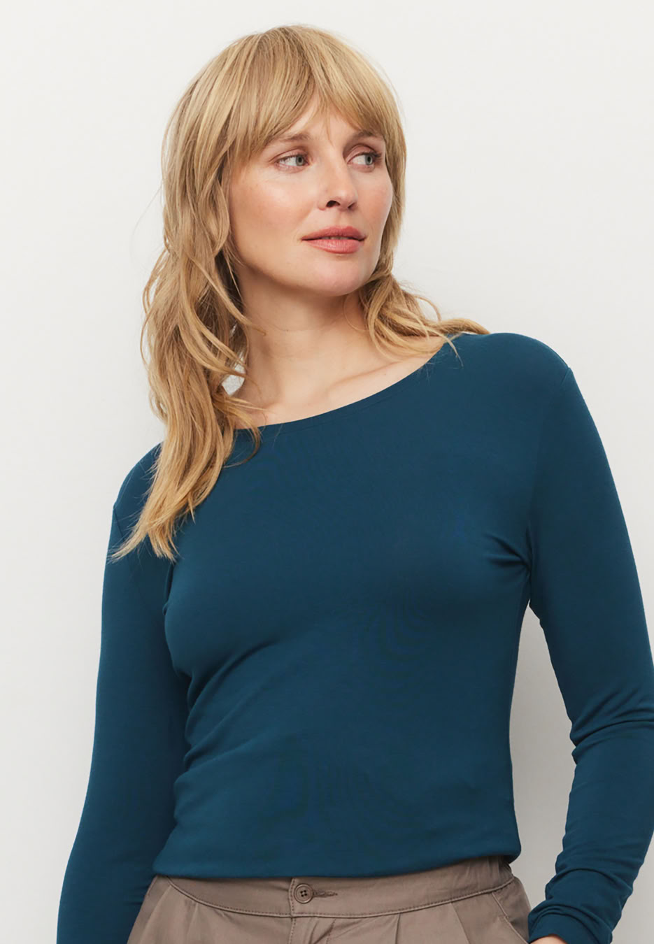 Longsleeve Avenuela deep teal von recolution