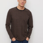 Longsleeve Maca Stripes vinatge brown von recolution Longsleeve Maca Stripes vinatge brown von recolution