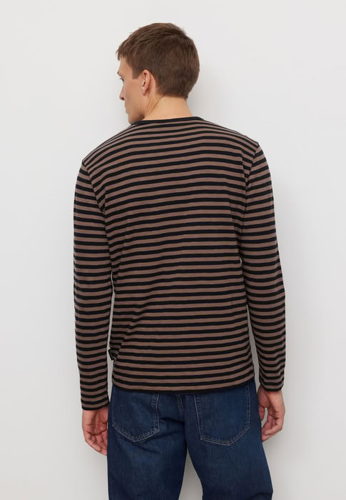 Longsleeve Maca Stripes vinatge brown von recolution Longsleeve Maca Stripes vinatge brown von recolution