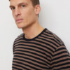 Longsleeve Maca Stripes vinatge brown von recolution