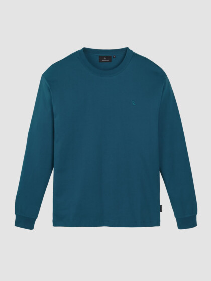 Longsleeve Papaya deep teal von recolution
