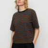 T-Shirt Azolla Stripes vintage brown von recolution