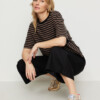 T-Shirt Azolla Stripes vintage brown von recolution