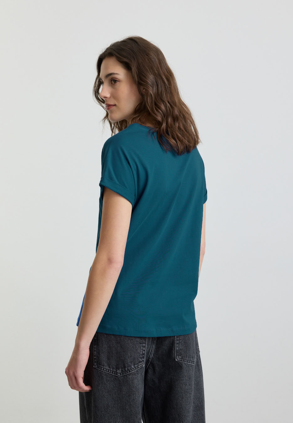 T-Shirt Cayenne deep teal von recolution