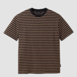T-Shirt Delonix Stripes vintage brown von recolution